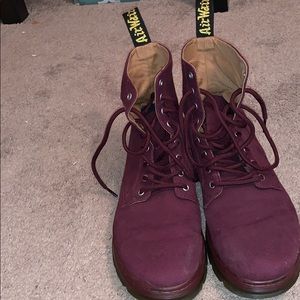 Maroon Doc Martens. Women’s size 10.
